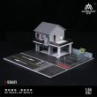 画像3: 1/64 日本車修理工場ジオラマ 駐車場 模型 玩具 ギフト S22d8996055143 (3)