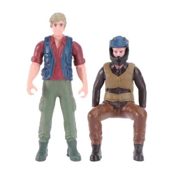 画像1: 2個のプレミアムPVCドライバーフィギュアコレクタブルモーターサイクリストモデル教育パズルおもちゃデスクトップ装飾防水 S25d9008785498 (1)