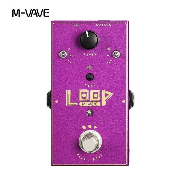 画像1: M-VAVE Loop-II ギタールーパーペダル 3ループ 最大11分の録音時間 3スピードコントロール ループエフェクトペダル S22d9009686666 (1)