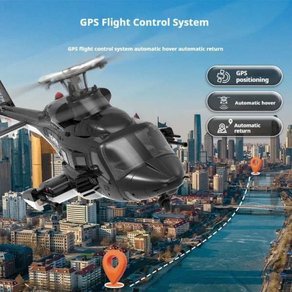 画像1: F02s Flying Wolf GPS自動帰還ラジコンヘリ 6CH 1:34 S22d9011618184 (1)
