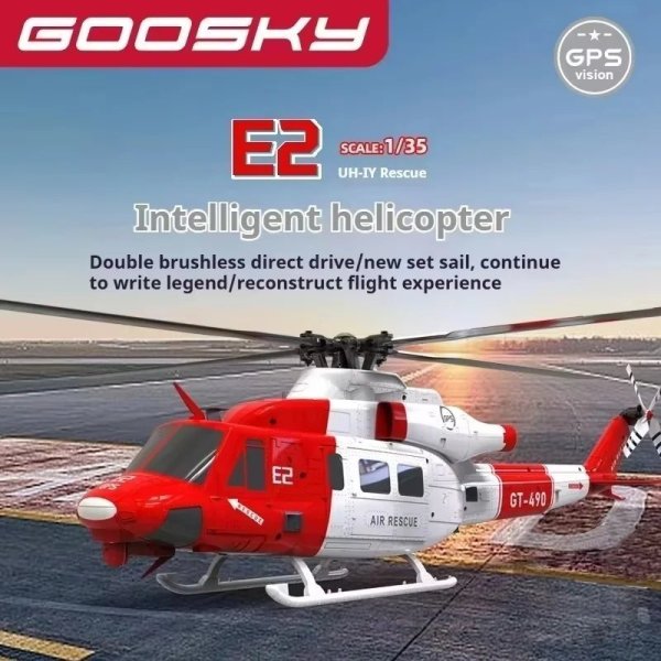 画像1: Goosky E2 UH-1Y GPS搭載インテリジェント RCヘリ S22d9028189876 (1)
