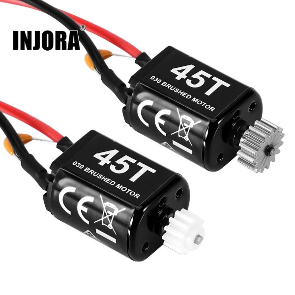 画像1: INJORA 030 ブラシ付きモーター（Losi Micro-B Micro-T用マウント付き、45T） S22d9031651153 (1)