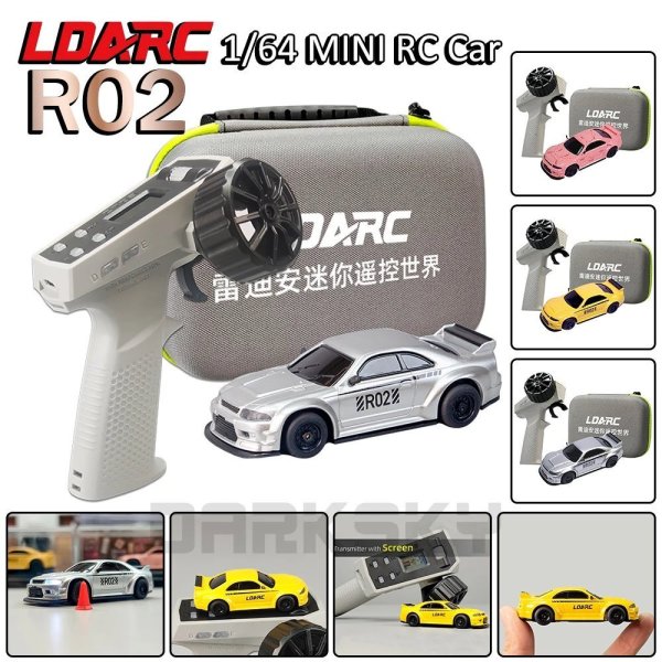 画像1: LDARC R02 ミニRCカー 1/64 卓上 RTR ラジコン 電動 大人 子供 S22d9038111498 (1)