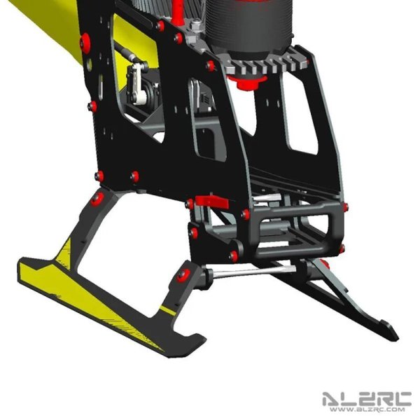 画像1: ALZRC カーボンファイバー ランディングスキッドセット スペアパーツ Devil 505FAST FBL 3D ファンシー RC ヘリコプター 航空機 カーボンファイバー アクセサリー TH18859 S22d9047468870 (1)