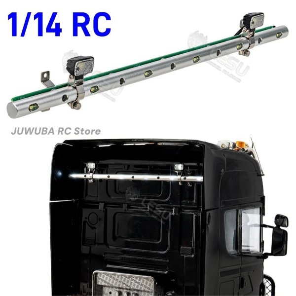 画像1: S-1321: LESU RCトラック 1/14 スポットライト アルミ合金 LEDライトポール S-1321 タミヤ 1/14 RCトラクタートラック ティッパー アクセサリーパーツ用 S20d9078459041 (1)