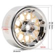 画像2: INJORA - 9.65mmオフセット 1.9インチ ModuWheel 真鍮&アルミビードロック ホイール 1/10 RCクローラー用 S22d9147435499 (2)