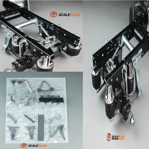 画像1: タミヤ1/14 RCトラック用 リアエアサス SCALECLUB製 S22d9188327195 (1)