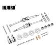 画像1: コンプリートセット：INJORA ステンレススチール CVD ドライブシャフト、 アクスル、 ホイール六角セット、Losi Micro-B Micro-T用 S22d9286500598 (1)