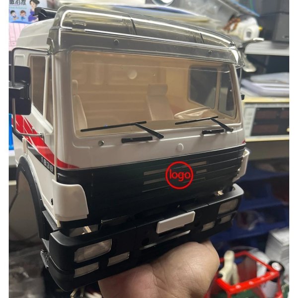 画像3: カーシェル：1/14 タミヤ RC トラック トレーラー ティッパー メルセデスベンツ アクトロス AROCS 3363/1850/1838/3853 ボディシェルパーツ用プラスチックコックピットカーシェル S25d9296075280 (3)