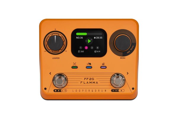 画像1: FLAMMA FF20 ステレオ デュアルフットスイッチ ルーパー ドラムマシンペダル エレキギター用 100個のストレージスロット 300分のループ録音 S22d9299466406 (1)