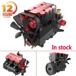 画像2: TOYAN FS L200AC ツインシリンダー ナイトロエンジン モデル 7CC 4ストローク インライン 空冷エンジン モデルキット S22d9302503328 (2)