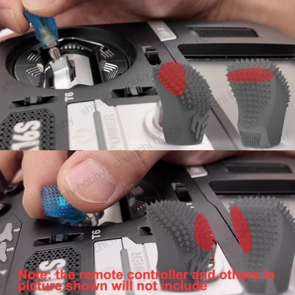 画像6: RCコントローラー ジョイスティックヘッド 人間工学に基づいた滑り止めスティックグリップ 樹脂ロッカーキャップ HelloRadio V16 V14 RadioMaster Boxer AG01用 1ペア S22d9338379864 (6)