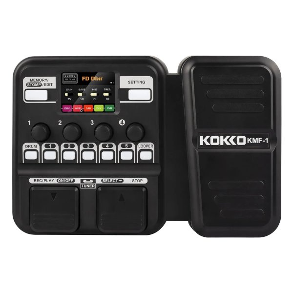 画像1: KOKKO KMF-1 ギター マルチエフェクター アンプモデル ドラム ルーパー ギター アクセサリー S22d9398311386 (1)