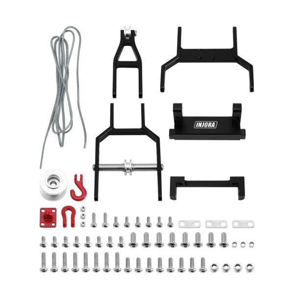 画像1: [クレーンキット BK] INJORA INJS2065-360 防水 7KG ウインチ サーボ &牽引 トラック クレーンキット 1/18 TRX4 M用 S22d9403039173_2 (1)