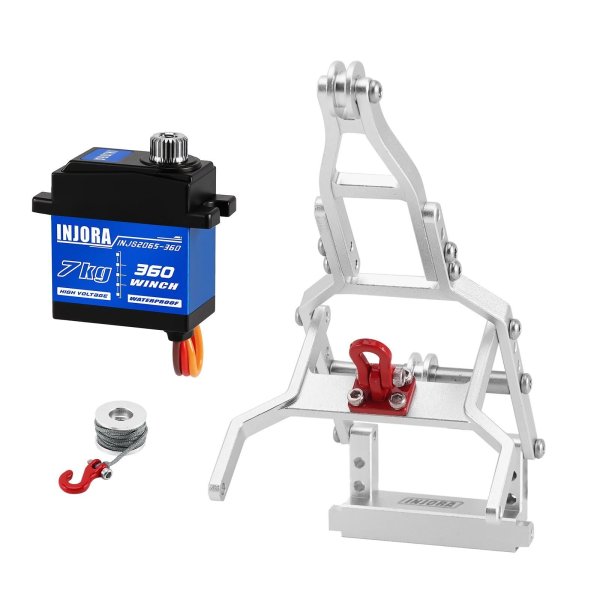 画像1: [コンプリートセット] INJORA INJS2065-360 防水 7KG ウインチ サーボ & 牽引 トラック クレーンキット 1/18 TRX4 M用 S22d9403039173_3 (1)