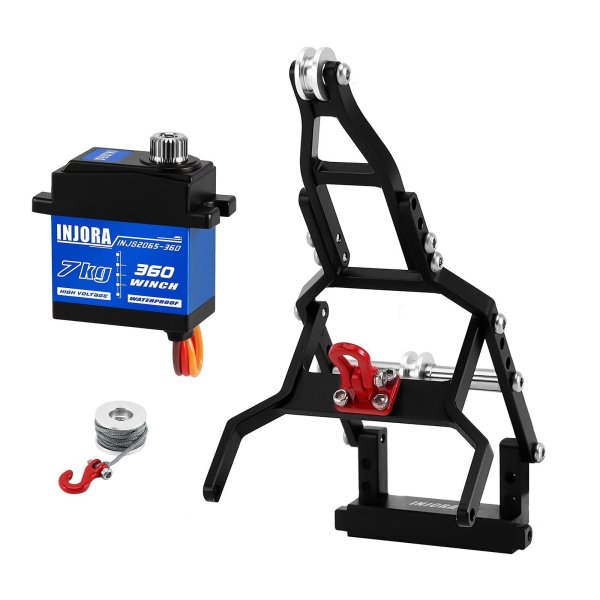 画像1: [コンプリートセット] INJORA INJS2065-360 防水 7KG ウインチ サーボ & 牽引 トラック クレーンキット 1/18 TRX4 M用 S22d9403039173_5 (1)