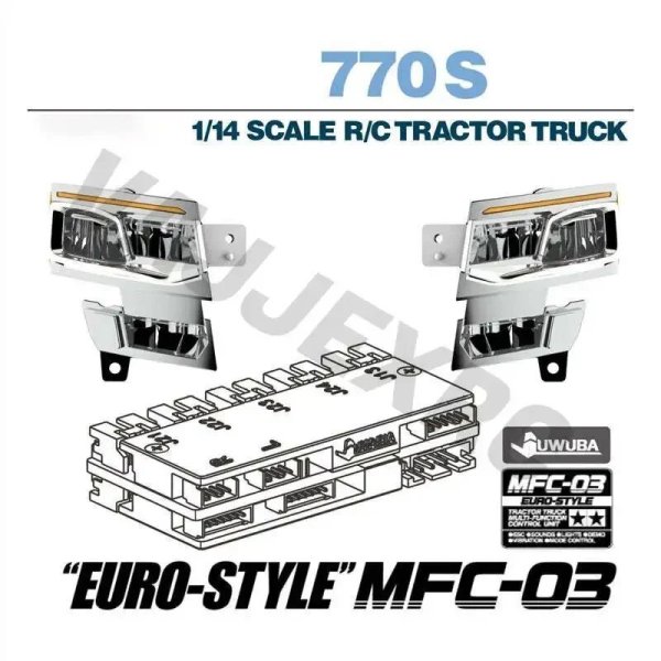画像1: MFC-03対応 スカニア770S LEDヘッドライト タミヤ1/14 RC 56371/56368 S22d9440966293_1 (1)