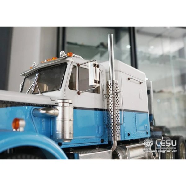 画像1: タミヤ  1/14 RC トラック キングハウラー用煙突 煙突ファンネル 1:14 RC トラクタートレーラー LESU DIY パーツ S22d9454070213 (1)