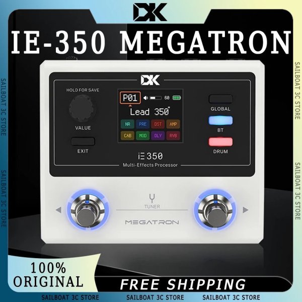 画像1: DK iE-350 MEGATRON エレキギター 統合エフェクト 充電式ドラムマシン カスタマイズ Bluetooth ポケット デジタルエフェクトデバイス S22d9456097784 (1)