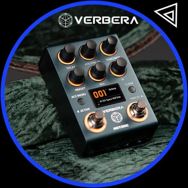 画像1: Hotone Verbera リバーブペダル ギター ベース IR LCD搭載 USB 軽量コンパクト S22d9468295586 (1)