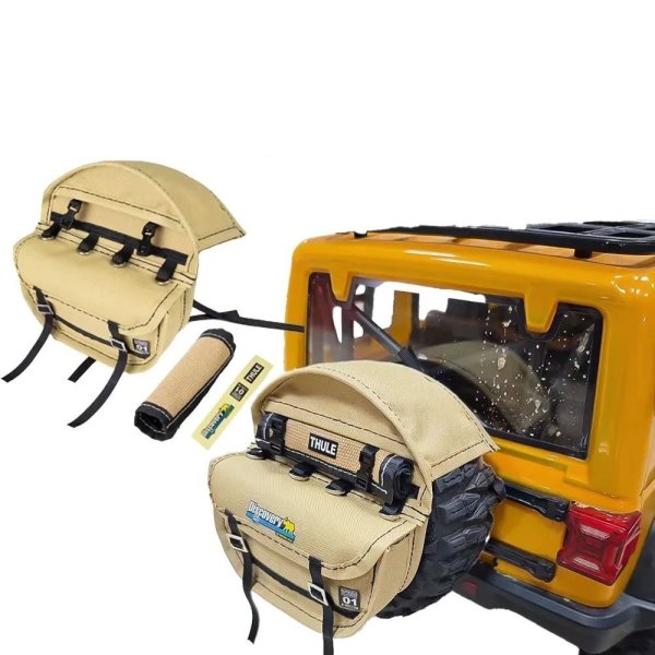 画像4: 1/8 1/10 RCスペアタイヤカバー Axial SCX10 TRX4 D90用 | リアルなシミュレーションホイール収納バッグ S20d9479322183 (4)