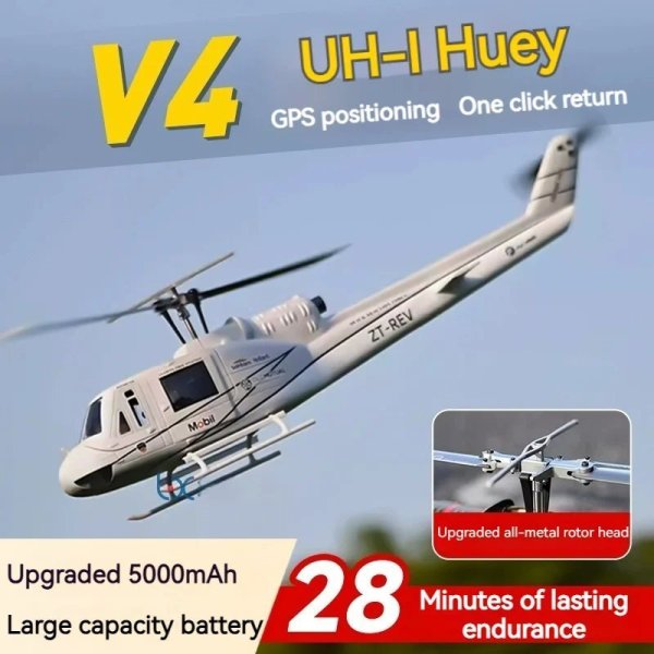 画像1: UH-1 V4 6CHヘリ GPS搭載 PNP ラジコン本格モデル S22d9505888914 (1)