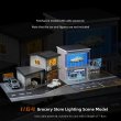 画像1: 1:64 ジオラマ 車 ガレージ モデル LED 街路 日本 店舗 シーン ディスプレイ おもちゃ S22d9506377768 (1)