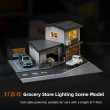 画像3: 1:64 ジオラマ 車 ガレージ モデル LED 街路 日本 店舗 シーン ディスプレイ おもちゃ S22d9506377768 (3)