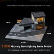 画像4: 1:64 ジオラマ 車 ガレージ モデル LED 街路 日本 店舗 シーン ディスプレイ おもちゃ S22d9506377768 (4)