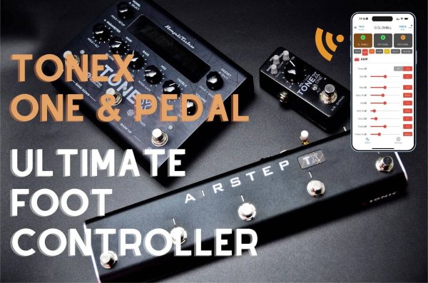 画像1: XSONIC AIRSTEP TX TONEX ONE対応フットスイッチ プリセット/エフェクトモード 外部ペダル入力 S22d9506477691 (1)