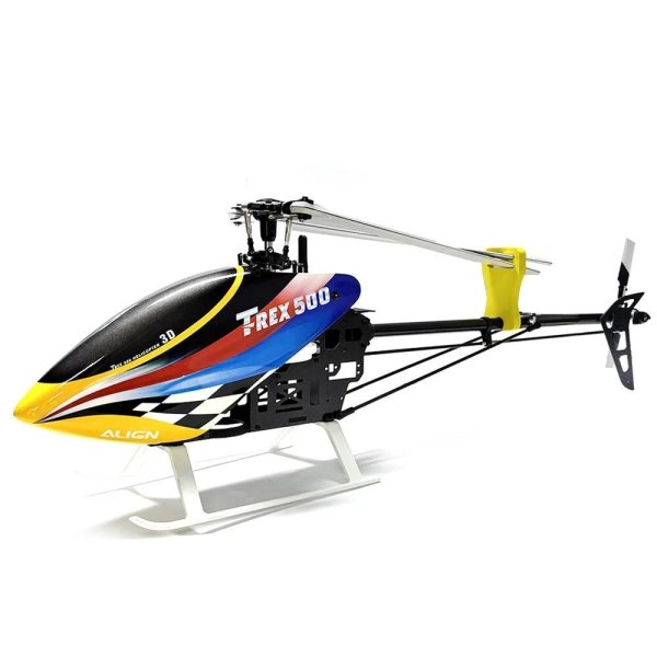 画像2: アラインT-REX500用STASRC 500DFC FBL 6CH 3Dカーボンファイバーブレード付キット S25d9506509632 (2)