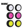 画像1: INJORA 1/24 Losi Micro-B用 ピンバギータイヤ& ホイール S22d9514158490 (1)