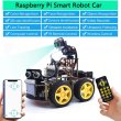 画像1: Keyestudio 4WD スマートロボットカーキット Raspberry Pi用 メガピクセルカメラモジュールとプログラミングチュートリアル付き (RPI 4Bボードなし) S22d9523895721 (1)