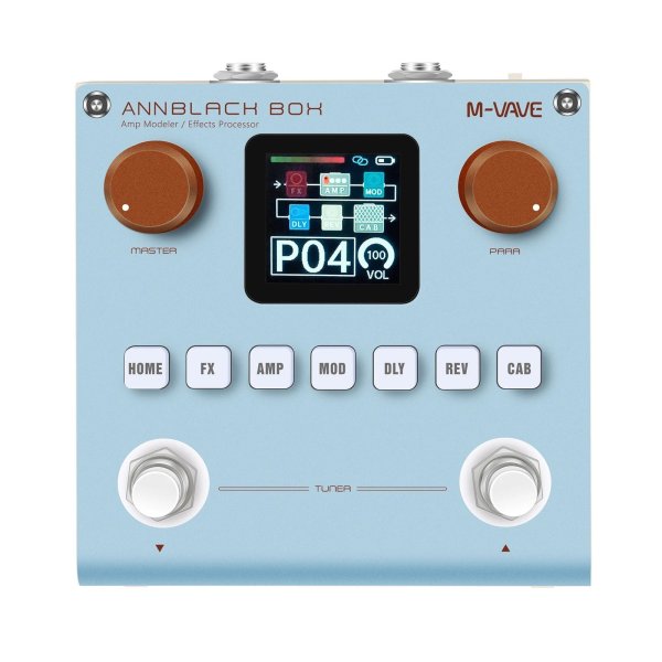 画像1: M-VAVE ANNBLACKBOX マルチエフェクトプロセッサー 充電式ギターペダル エレキギター/ベース用 S22d9577509896 (1)