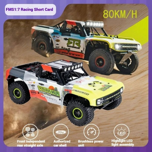 画像1: FMS RCカー 1/7 大型 4WD ブラシレス 高速ドリフト リモートコントロール シミュレーション レーシングカー ショートトラック SUV  S22d9583240287 (1)