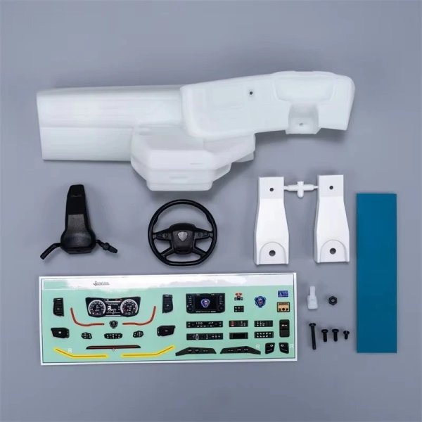 画像11: タミヤ1/14RCトラクタートラック用キャブダッシュボード スカニアFH16アロクスアクトロスMANTGX部品 S25d9590672713 (11)