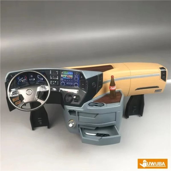 画像7: タミヤ1/14RCトラクタートラック用キャブダッシュボード スカニアFH16アロクスアクトロスMANTGX部品 S25d9590672713 (7)