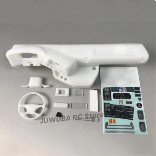 画像10: タミヤ1/14RCトラクタートラック用キャブダッシュボード スカニアFH16アロクスアクトロスMANTGX部品 S25d9590672713 (10)