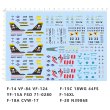 画像1: 1/14 米空軍海兵隊 戦闘機デカール F-14 F-15 F-16 F/A-18 模型用 S22d9629165921 (1)