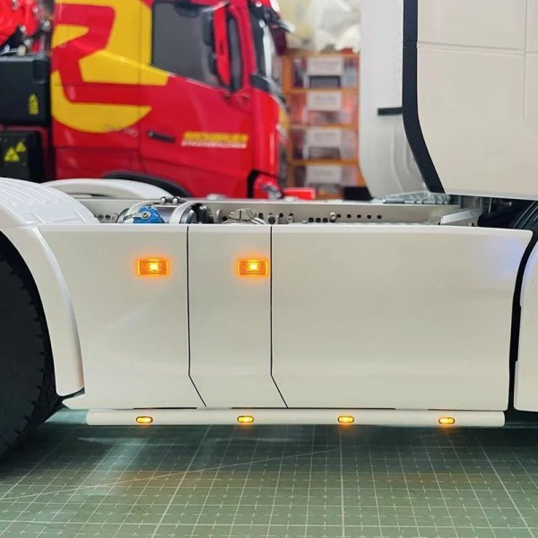 画像6: RCトラック LED PCB サイドスカート ライトボード ライトバー 1/14 タミヤ ティッパー SCANIA 770S 6X4 56368 モデルカー用 S22d9647444440 (6)