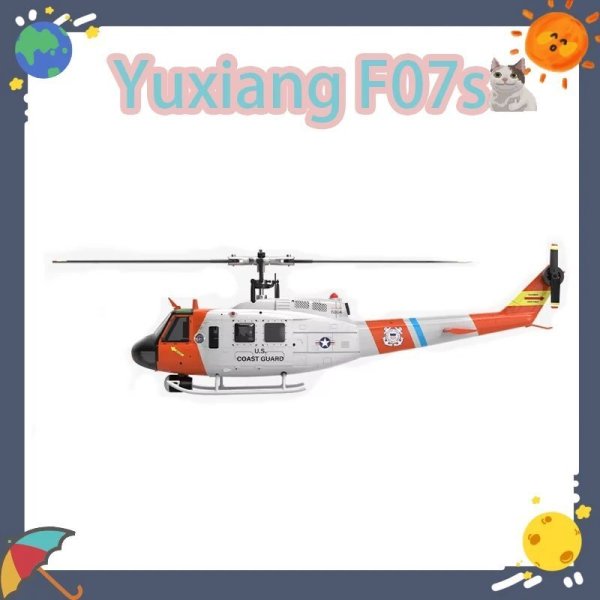 画像1: Yuxiang F07s ラジコンヘリ GPS自動帰還 UH-1 Huey 模型 ドローンシミュレーション S22d9657871473 (1)