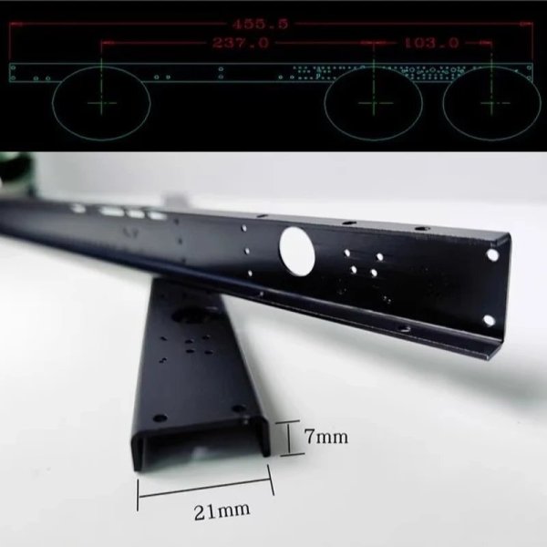 画像2: 1セット: 455mm 6x4 エアバッグサスペンション リアアクスル リフティングビーム 1/14 タミヤ RC トラック トレーラー ティッパー スカニア ベンツ アクトロス ボルボ MAN用 S25d9684395315 (2)