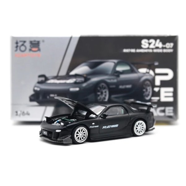 画像1: Xcartoys x POP RACE 1:64 RX7 RE雨宮 ワイドボディ グレー メタルダイキャストモデルカー S22d9725883014 (1)