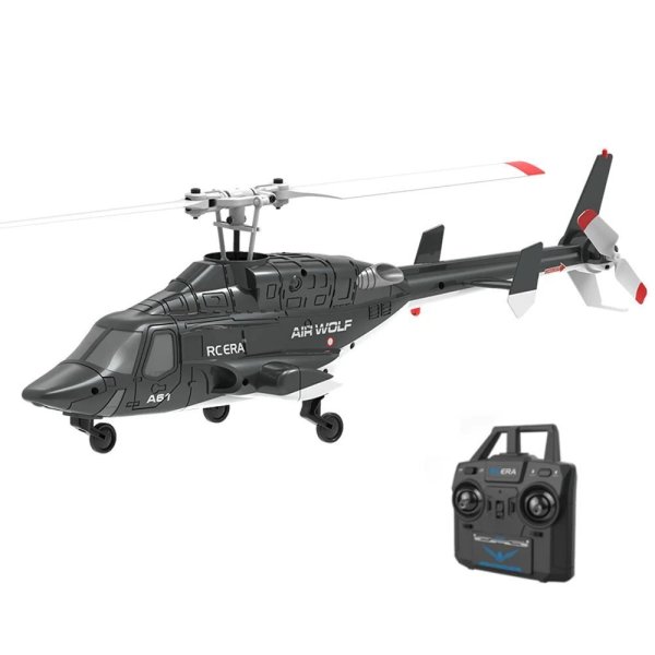 画像1: RC ERA A61 Airwolf 2.4G 4CH 6軸ジャイロ オプティカルフロー ローカリゼーション 高度維持 1:53スケール フライバーレス RCヘリコプター S22d9771900159 (1)