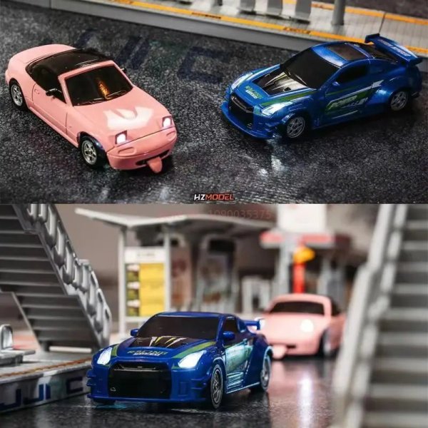 画像1: 1/43 ラジドリ MX-5 4WD ジャイロ付 60分走行 ドリフトカー S22d9784648773 (1)
