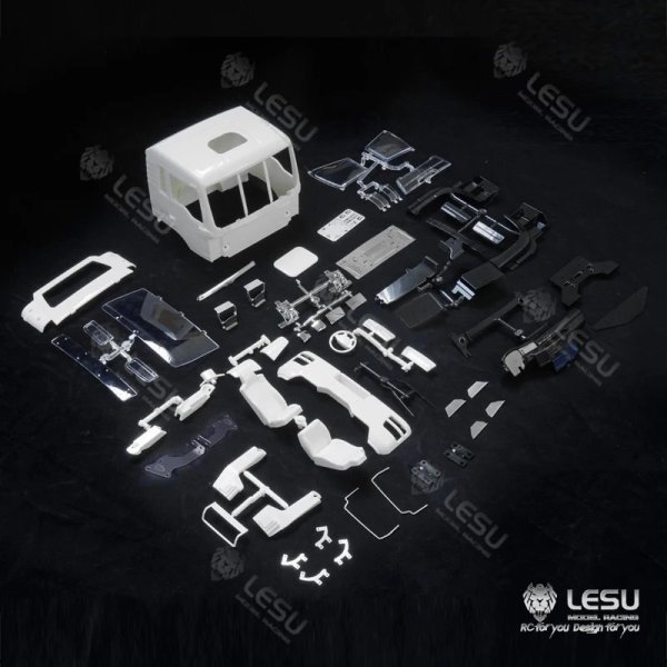 画像7: CK-TGS: LESU RC 1/14スケール MAN TGS 組み立てキャブキット キャビン タミヤ 1/14 RCトラクタートラック ティッパー ダンプトラック パーツ アクセサリー CK-TGS S20d9789036442 (7)