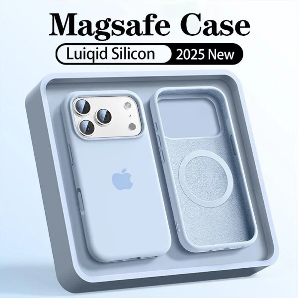 画像12: アップルiPhone 17 13 15 16 14 Pro Max用 液体シリコン MagSafe ワイヤレス充電対応 ソフトケース S25o0050503034 (12)