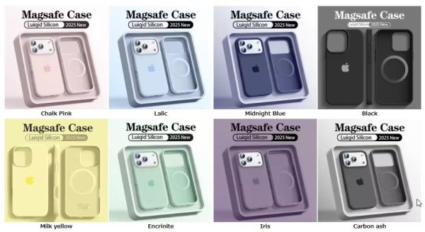 画像8: アップルiPhone 17 13 15 16 14 Pro Max用 液体シリコン MagSafe ワイヤレス充電対応 ソフトケース S25o0050503034 (8)