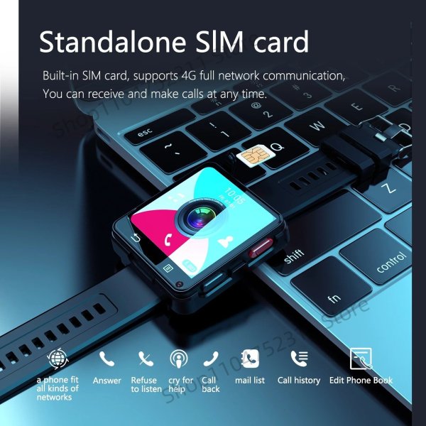 画像4: 3GB-32GB 新4Gスマートウォッチ Android 11.0 OS スマートウォッチ 2.64インチ大画面 480*480 MTK6761 500W デュアルカメラ 1200mAh バッテリー Wi-Fi GPS S25o0062609411 (4)