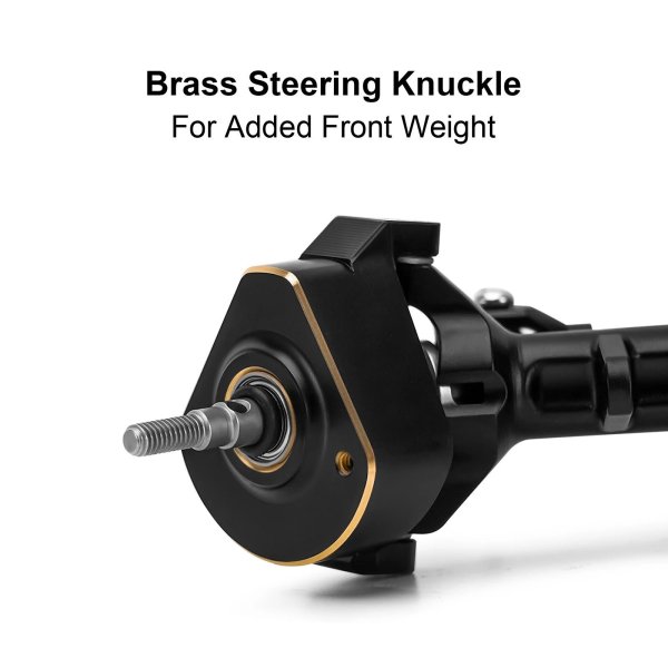 画像6: 4M-121: INJORA +7mmプラネットアクスル（ダブルジョイントシャフト＆スケール油圧ステアリング付き）1/18 TRX4M用 S25o0140247175 (6)